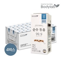 바디랩 순수두유 99.9 190ml 24팩 x4박스, 단품