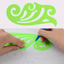 파도 구름 모형자 1P 모형자 멀티모형자 템플레이트 학용품자 운형자 자, 상세페이지 참조, 상세페이지 참조