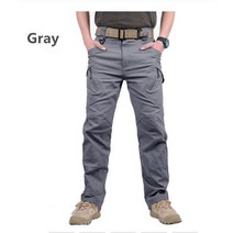 겨울낚시바지 겨울낚시복 동계 방한 방수IX9 도시 군사 전술 바지 남성 SWAT 전투 육군 캐주얼 하이킹 야외, 02 GRAY