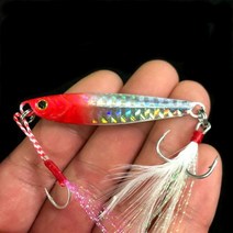 낚시 글로우 지그 15g/6cm 7g/10g/20g/25g 베이트 루어 해안 캐스트 미끼 금속 인공 1 개 판매, 15g