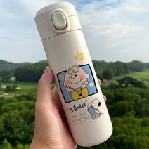 POMTOR 스누피텀블러 벚꽃 미니 디즈니 우정템 새지않는 보온병, 상세페이지 참조, 450ml 스누피 컵 BW1099 스누피, 상세페이지 참조