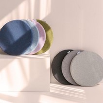 NEW 모세스 원형 방석 폴리폼 8컬러 사무실 벤치 의자 purple pink