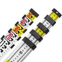 토목 눈금자 측량 폴대 레벨 크랙 게이지 스타프 건설 현장, 5m 플래그십 타워 눈금자