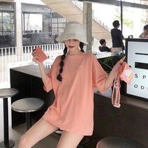 구매대행 반팔 티셔츠 슬링백 세트 여성 여름 패션 프린트