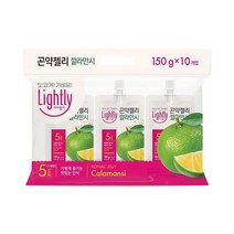 청정원 달달구리 라이틀리 곤약젤리 깔라만시 간편식 150g 10개입 쫀득쫀득 야식 어른 회사간식, 9세트