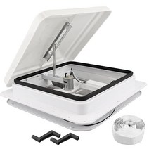 미국발송 RVMATE RV/캠핑카/트레일러용 35.6cm(14인치) RV 루프 벤트 팬 RV 루프 벤트 화이트 12V RV 벤트 팬 15.2cm(6인치) 블레이드