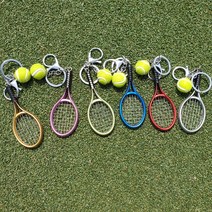 테니스열쇠고리 테니스키홀더 테니스키링 테니스미니어처, 골드