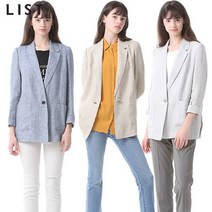 리스트 리스트 베키 베이직 싱글 린넨 재킷