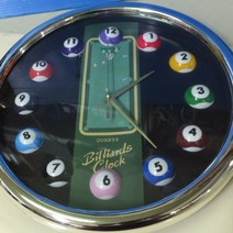 벽걸이 시계 Cㅁ벽걸이 전자시계 당구공모양 BILLIARDS CLOCK새거K