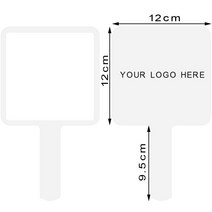 예쁜전신거울 인테리어거울 엔틱거울 맞춤 로고 휴대용 메이크업 거울 5 개 대량 도매 속눈썹 연장 용품, 07 12x12-White
