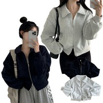 크림슈가 / 데일리 겨울까지쭉 고퀄 기모 투웨이 집업