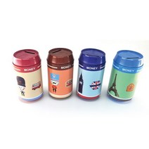 [바보사랑] 2500캔저금통, 색상:파랑, 상세 설명 참조