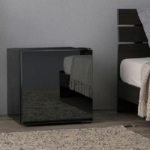 아이리스 플라자 냉장고 42 L소가구폭 47.5 cm오른쪽 개방 거울 블랙 PRC-B041DM-B 혼자 사는 것, 46L, 거울 효과 블랙