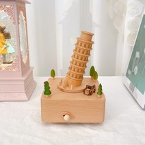 아델라 우드 오르골 뮤직박스 랜드마크 피사의 사탑