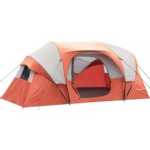 HIKERGARDEN 10인용 캠핑 텐트 휴대용 쉬운 설치 캠핑용 가족 텐트 하이킹 배낭여행 여행용 방풍 패브릭 캐빈 (블루)202034, Red