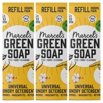 Marcels Green Soap 유니버셜 액체 세탁 세제 바닐라 리필 23Wl 1000Ml 3개
