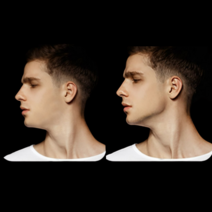 뮤잉 운동 기구 턱선 얼굴형 셀프 교정 공용 턱살 이중턱 얼굴 살 빼는 리프팅 탄력 도구, 그린 55파운드