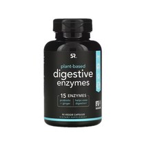 Sports Research 스포츠리서치 소화 효소 식물성 생강 추출물 아밀라제 인버타제 디아스타제 셀룰라제 알파 갈락토 시다제 함유 90 베지캡슐