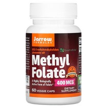 자로우 포뮬라 메틸 엽산 400mcg 베지 캡슐 옵션확인필수, 400 mcg, 60 개