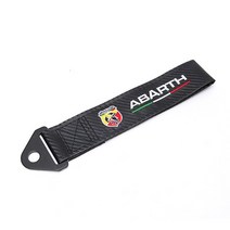Abearth 엠블럼용 탄소 섬유 천 트레일러 견인 로프 벨트 자동차 앞 범퍼 레이싱 장식 기아 액세서리, 01 1, 01 1