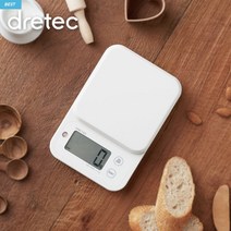 드레텍 디지털 2kg 전자저울 주방저울 KS-521 화이트, KS-251_화이트