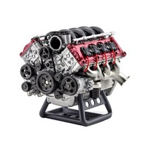 엔진rc카 MAD RC 풀 V8 엔진 지원 AX90104 SCX10 Capra VS4-10 Pro/Ultra Model 차 조립, [01] 빨간