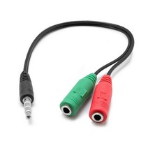 일렉킹 SW0039 역 이어셋toPC 12cm 단자 1개 노트북에서 이어폰 마이크 젠더, SW0039 역 이어셋 to PC 12cm