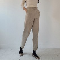 어반프랑 여성용 시고니 루즈핏 핀턱 니트 배기 바지