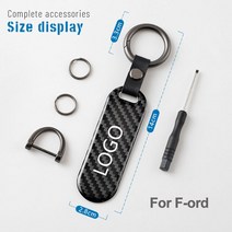 자동차 차량용 카본 키 체인 링 펜던트 악세사리 아큐라 MDX TSX RDX TLX visor Integra CDX RSX NSX ILX, 10 Black For F-ord
