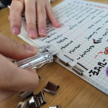 날클립디스펜서 셀프제본 클립퍼 책집게 책철, 나이스러 날클립 디스펜서 투명