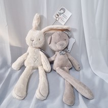 힐링제작소 오가닉 털 빠짐 걱정없는 곰 돌이 토끼 애착 인형, 곰돌이