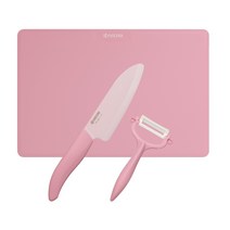 Kyocera 주방 3 점 세트 세라믹 나이프 14cm 필러 시트 커팅 보드 스크럽 레이드, 상세페이지 참조