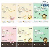 아이코코 KF94 황사 마스크 소형 화이트 블랙 100매+가그린 10ml 2포 증정 ~16시 주문까지 오늘 출고, KF94 소형M(6살~얼굴작은10살)
