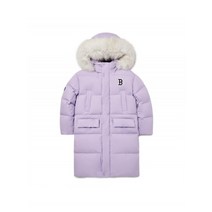 296904 MLB 엠엘비 KIDS 베이직 헤비 구스 롱 패딩 B L.Lavender 7ADJB0626-43LDL