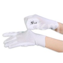 전자 반도체 PU 손바닥코팅 제전장갑 10켤레 기능성 작업용 제품검사 그린룸, 1개, M
