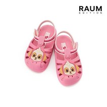 라움에디션 PATRULHA CANINA FRIENDS 핑크 아동 캐릭터장식 샌들