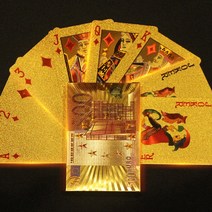 마술카드 마술트럼프 신기한 카드 해골 블랙 골드 포커 24K 재생 카드 방수 부드러운 엔터테인먼트 보드 게, 17 LJP012