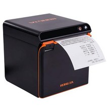 Rongta 열 영수증 프린터 Pos 자동 커터가 있는 80mm 레스토랑 주방 사운드 알람 현금 서랍 ESC/POS 지원 윈도우/맥/리눅스용 USB+이더넷 인터페이스 (ACE, H1 BLACK
