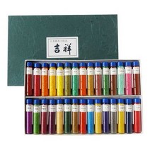 봉채 분채 민화 물감 동양화 한국화 재료 전통 석채, 12색 단일 상자