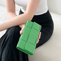 양가죽 클러치 큐브 장지갑 2컬러