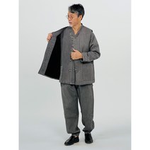 남성 남자 봄 가을 개량한복 생활 계량 퓨전 법복 고급 한복 쓰리피스 / 태정조끼세트
