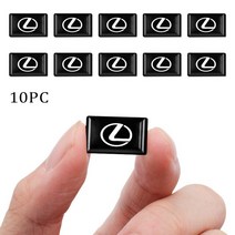 렉서스 RX300 IS250 NX LX470 RX UX RC GS300 CT200h ES300 용 3D 에폭시 자동차 스티커 플래그 엠블럼 데칼 액세서리 장식 10 개, [01] 10 Pcs, 10개