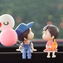 라스무스 귀여운 차량 인테리어 인형, 01 블루커플, 1세트