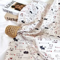 원단싸 면100% 옥스포드 20수 고양이