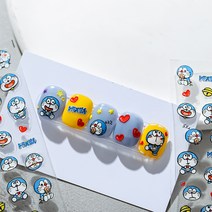 [디비투] 캐릭터 네일스티커 13종 네일 엠보 스티커, 도라에몽