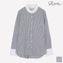 로엠 로엠 넥프릴 잔스트라이프 셔츠_RMYW94TRQ3