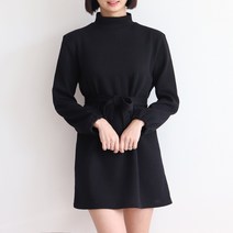 루즈디 골지 코듀로이 반목 폴라 스트랩 미니 원피스 (3color)
