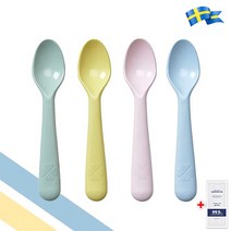 이케아 KALAS 유아 어린이 식기도구 칼라스 숟가락 4종 1set + 일회용 손소독제 2p