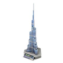 퍼즐피플 3D종이/우드락 입체모형퍼즐, LED 부르즈할리파 우드락 3D 입체퍼즐, 37p