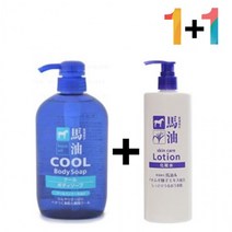 모공 가드름 쿨 각질 클렌징 스킨 등드름 미끌거림없는 바디워시 제거 하또무기, 쿨바디워시(파랑) 1개_히알스킨세럼180ml 1개